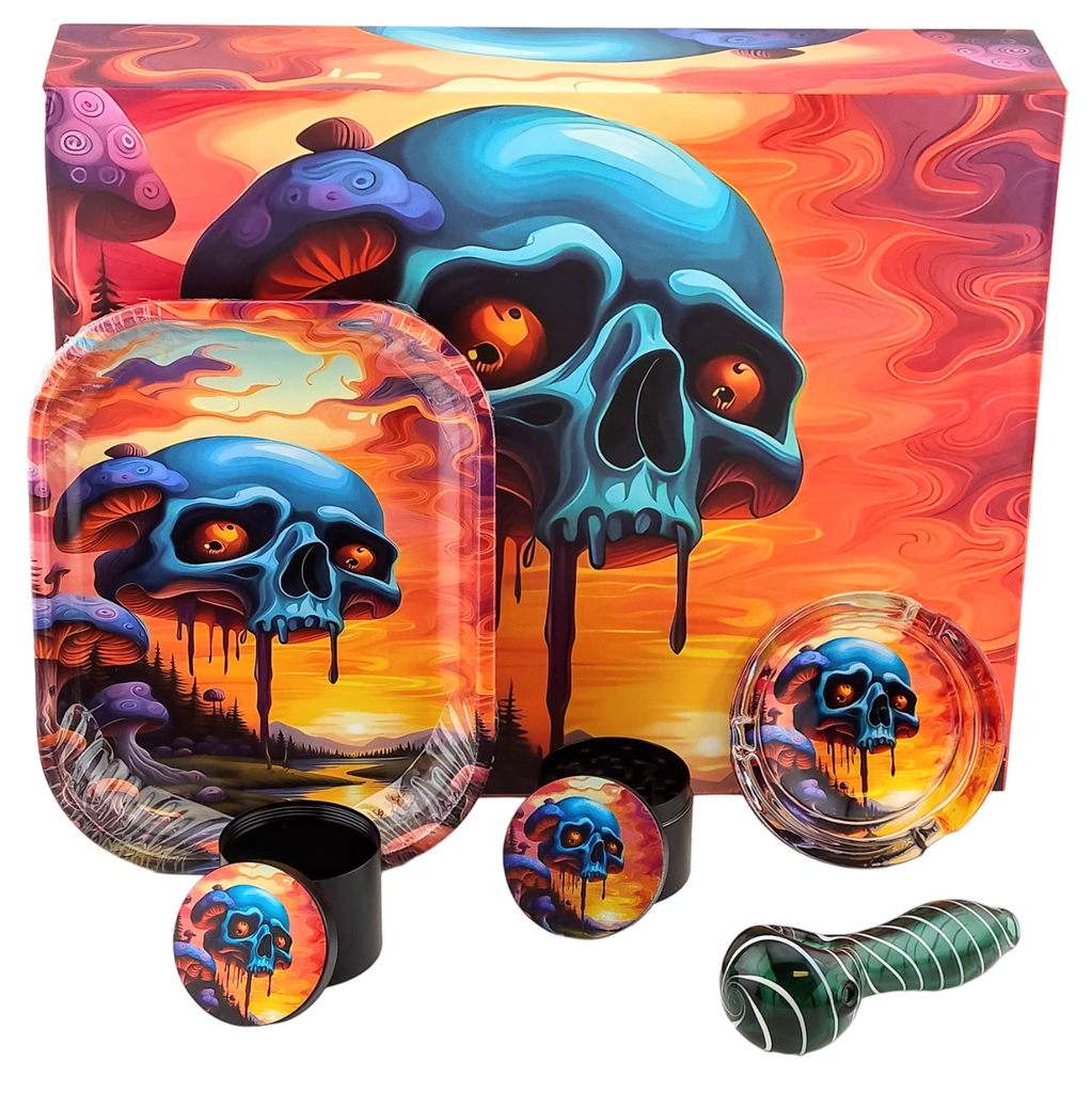GLASS PIPE SMOKING SET (Windowed Box)