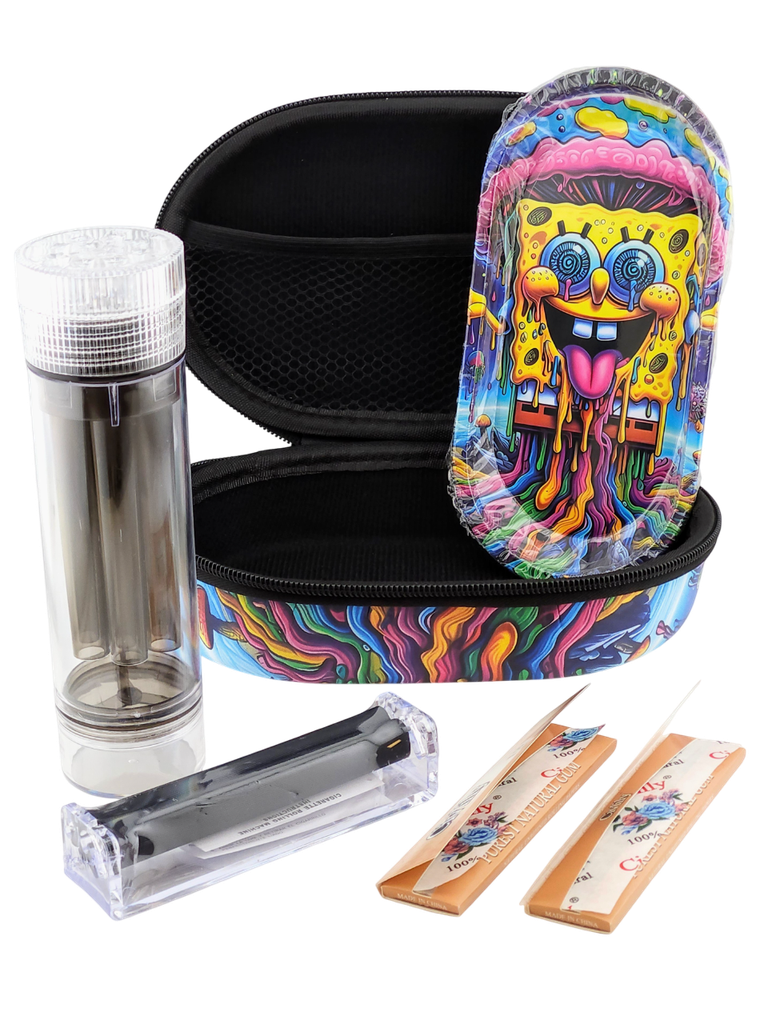 PRE-ROLLED CONE MAKER SMOKING SET (Oval EVA Bag)
