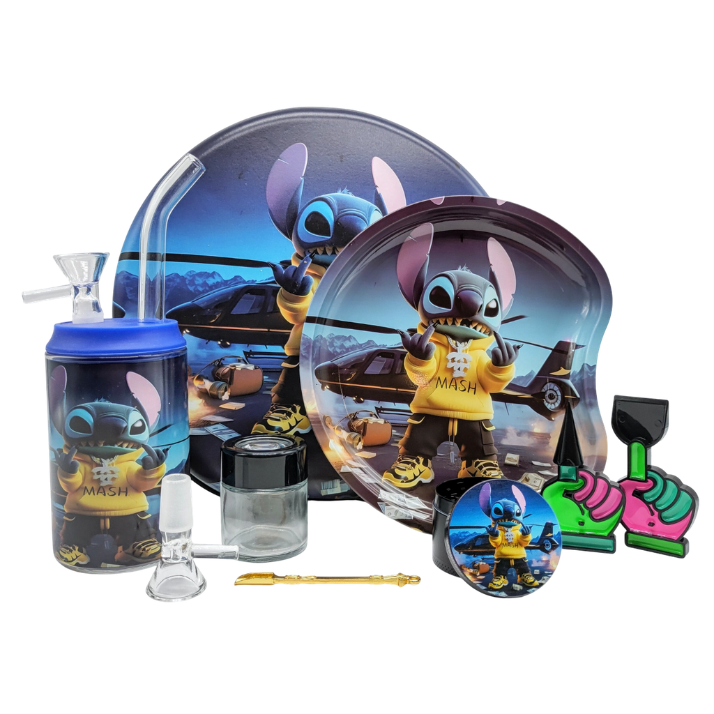ROUND JUICE BONG SMOKING SET (EVA Bag)
