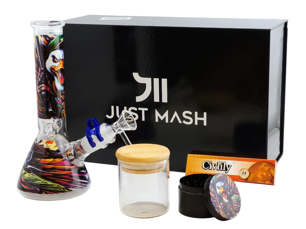 BEAKER SMOKING SET (Black Hardbox)